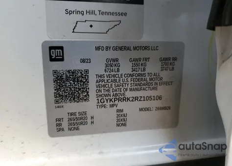 2024 Cadillac Lyriq Luxury from USA, damaged, VIN 1GYKPRRK2RZ105106